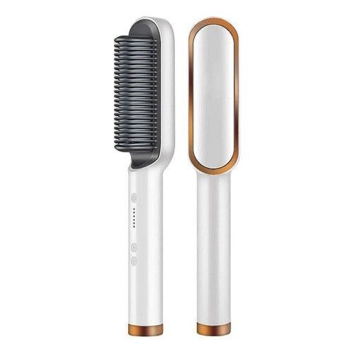 2-in-1 Electric Hair Straightener Brush – Salon-Like Smooth Hair at Ho – ZA Mart
